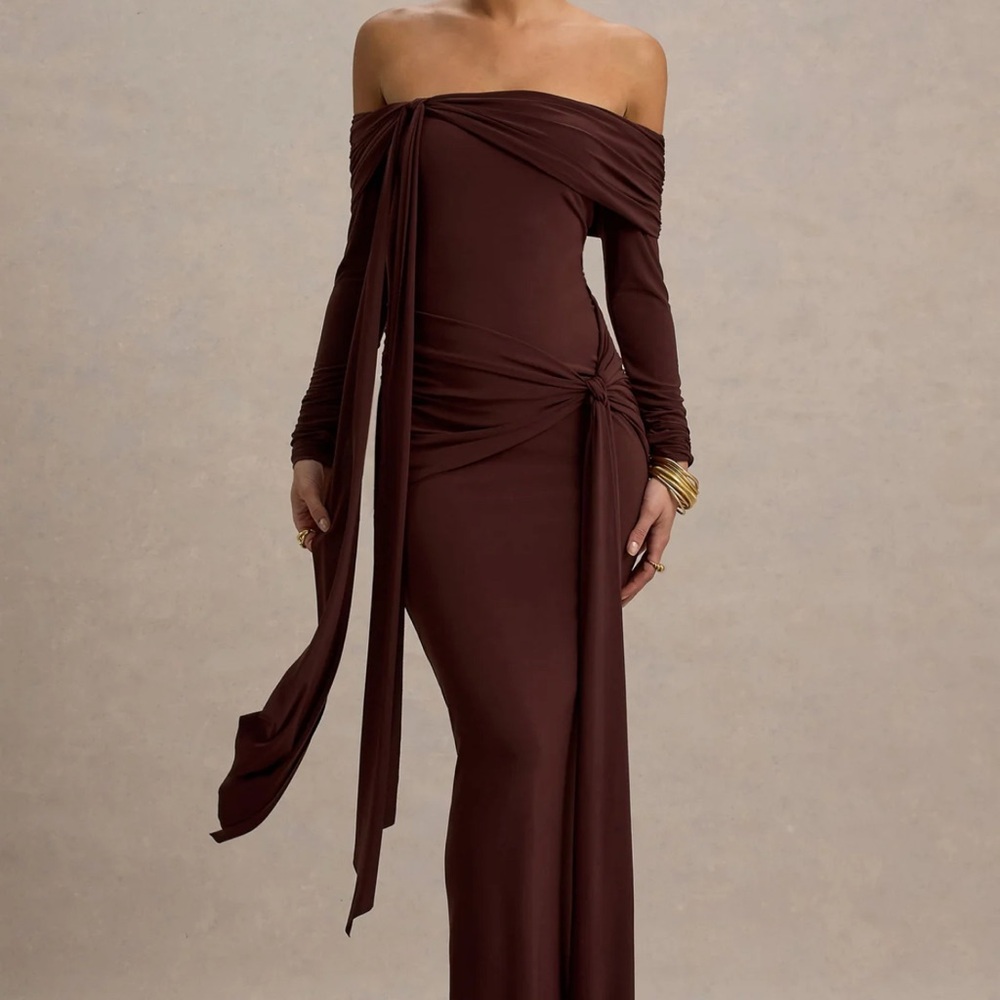 Club London Brown Jovie Dress